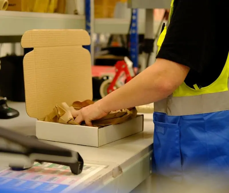 Order being packed