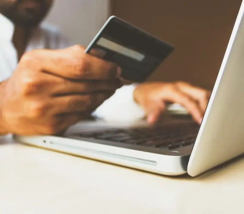 Paying with a credit card online